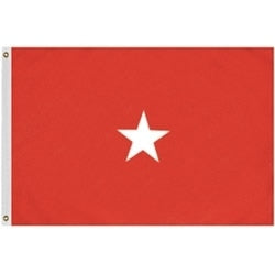 1 Star Army Office Flag
