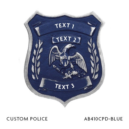 Custom Aluminum Flag Holder Police