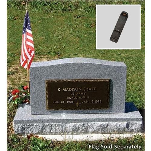 Bronze Cemetery Flag Holder