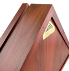 Memorial Flag Display Case with Presidential Seal - Walnut Finish