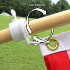 Flag Hanging Rings That Rotate