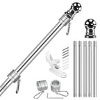 6 Foot Flagpole Kit with Wall Mount Bracket
