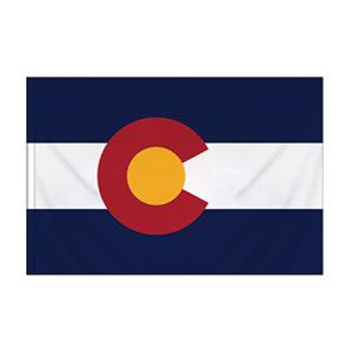 Colorado Flag with Pole Sleeve