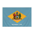 Delaware Flag With Pole Sleeve