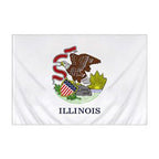 Illinois Flag with Pole Sleeve