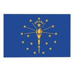 3' X 5' Nylon Indiana Flag Banner