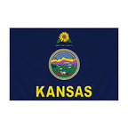 Kansas Flag with Pole Sleeve