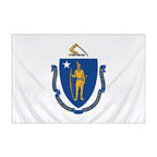 Massachusetts Flag with Pole Sleeve