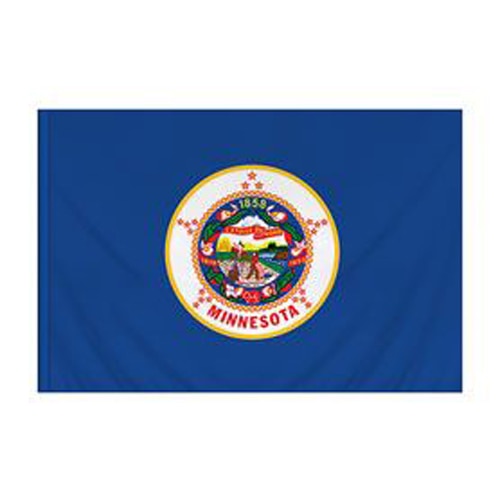 Minnesota Flag with Pole Sleeve