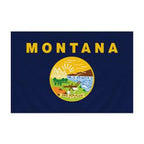Montana Flag with Pole Sleeve