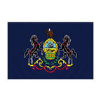 Pennsylvania Flag with Pole Sleeve