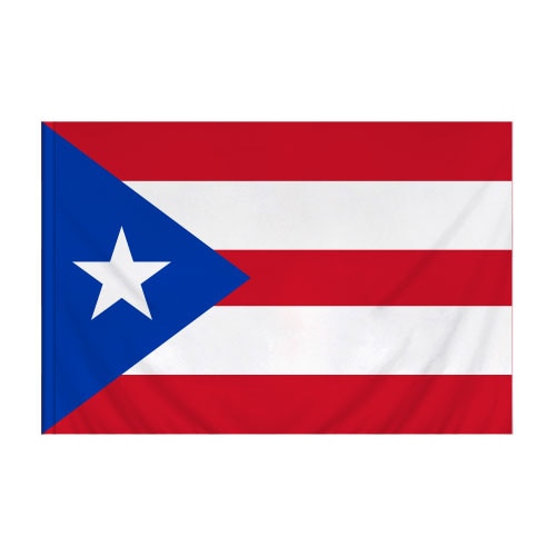 Nylon Puerto Rico Flag Banner