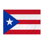 Nylon Puerto Rico Flag Banner