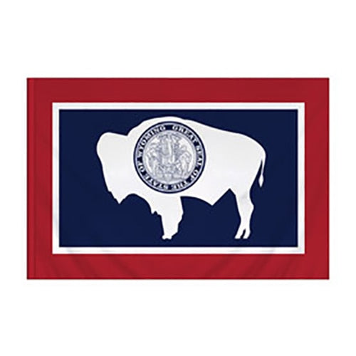 Wyoming Flag with Pole Sleeve
