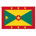 Grenada flag with stars and flame