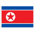 North Korea flag with star design