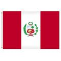 Peru national flag with coat of arm