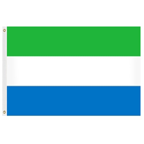 Sierra Leone flag horizontal flag