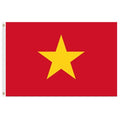 Vietnamese flag red background yell