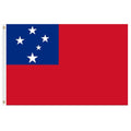 Samoa flag red and blue background