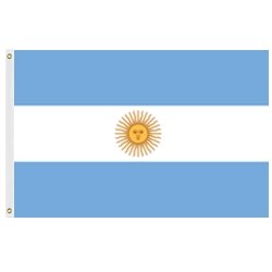 Argentina flag with sun symbol