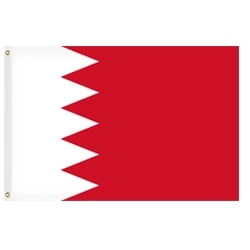 Bahrain flag red and white design