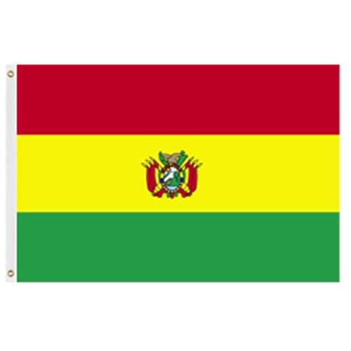 Bolivia flag with red yellow green