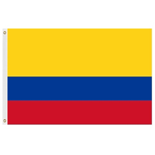 Colombia flag yellow blue red
