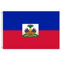 Haitian flag with blue and red colo