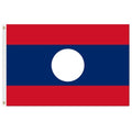 flag of Laos red and blue