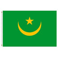 Mauritania flag green yellow design