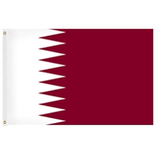 flag of Qatar red and white