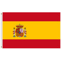 Spanish flag with coat of arms
