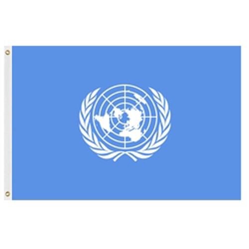 United Nations Flag 4'X6' Nylon