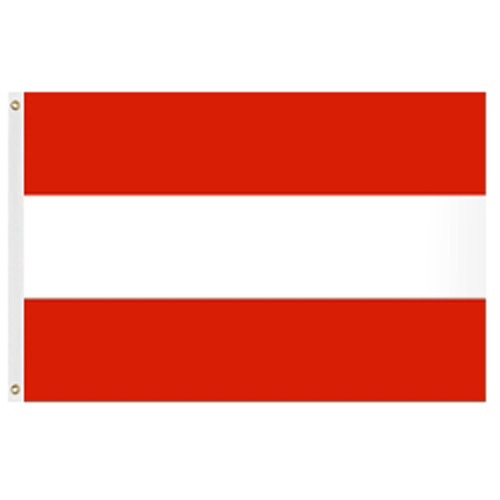 Austria national flag red white red