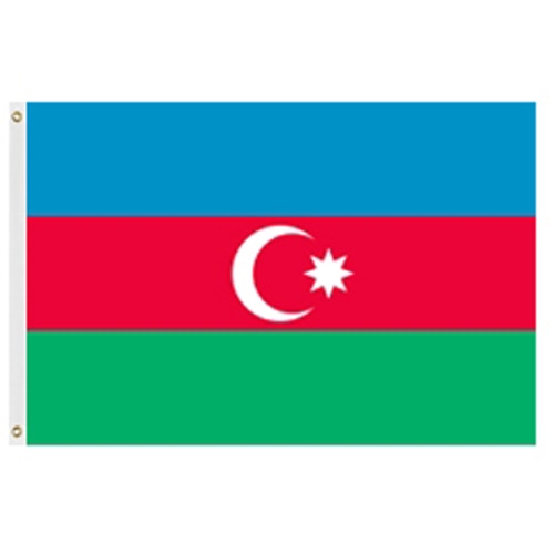 Azerbaijan national flag horizontal