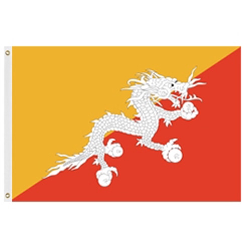 flag of Bhutan with dragon design