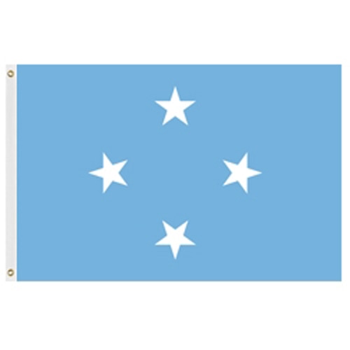 light blue flag with four stars