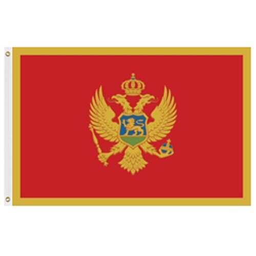 Montenegro flag with eagle emblem