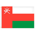 Oman national flag with symbol
