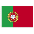 Portugal flag with green and red