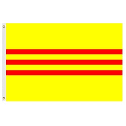 Vietnamese flag with red stripes
