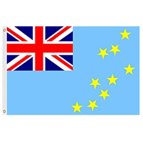 Tuvalu flag with British emblem