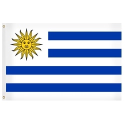 Uruguay flag with sun and stripes
