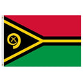 Vanuatu flag with red green black c