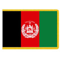 Afghanistan flag red black green