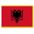 Albanian flag with double eagle