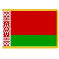 Belarus flag red green white patter