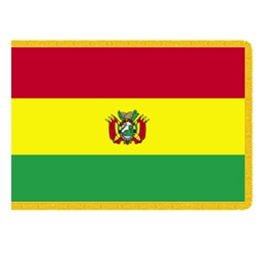 Bolivia flag with red yellow green