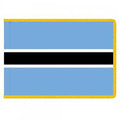 Botswana flag with blue stripes